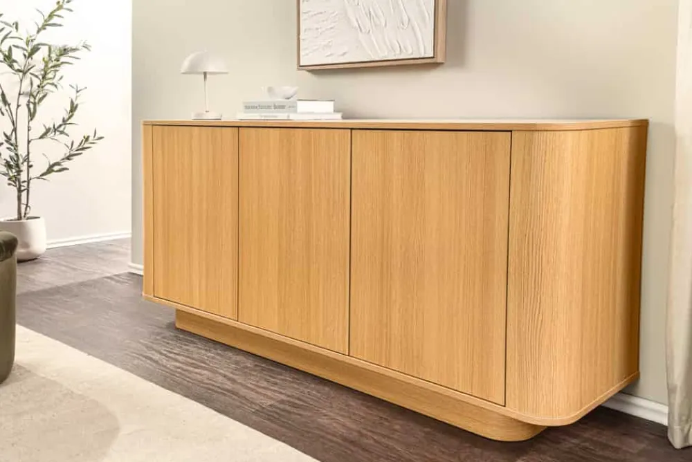 Riess-Ambiente Skandinavisch|Sideboards & Kommoden > Modernes Sideboard VALHALLA WOOD 160cm natur Eichenholz Kommode