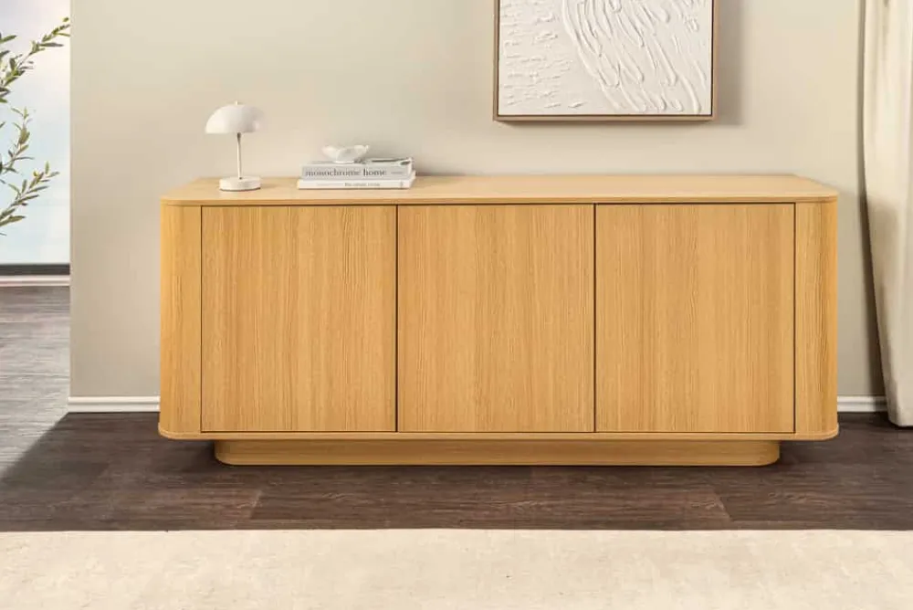 Riess-Ambiente Skandinavisch|Sideboards & Kommoden > Modernes Sideboard VALHALLA WOOD 160cm natur Eichenholz Kommode