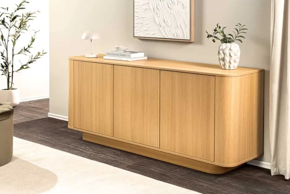 Riess-Ambiente Skandinavisch|Sideboards & Kommoden > Modernes Sideboard VALHALLA WOOD 160cm natur Eichenholz Kommode