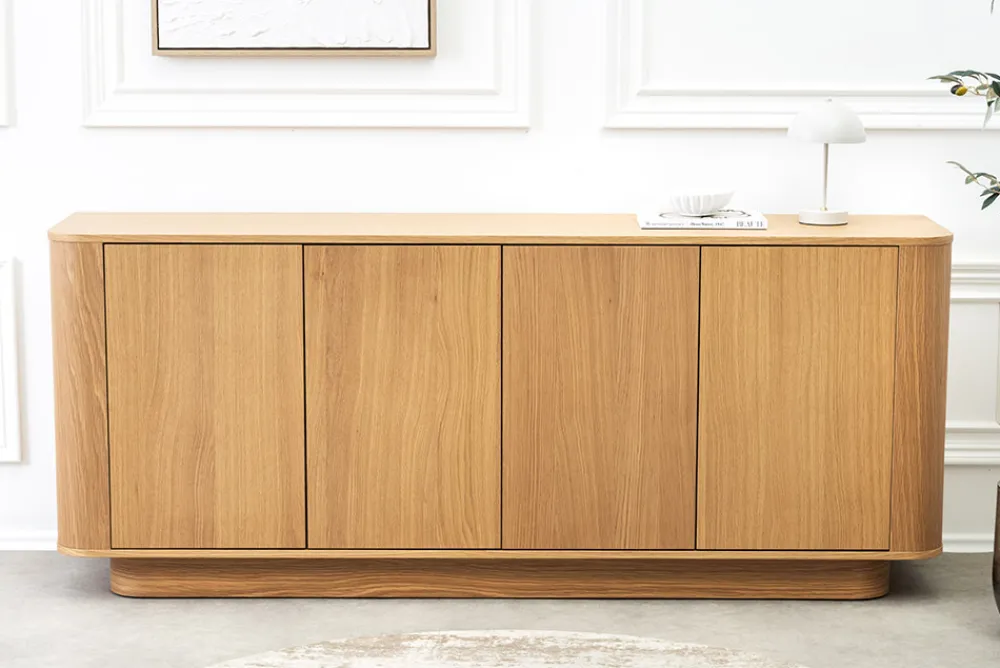Riess-Ambiente Skandinavisch|Sideboards & Kommoden > Modernes Sideboard VALHALLA WOOD 180cm natur Eichenholz Kommode