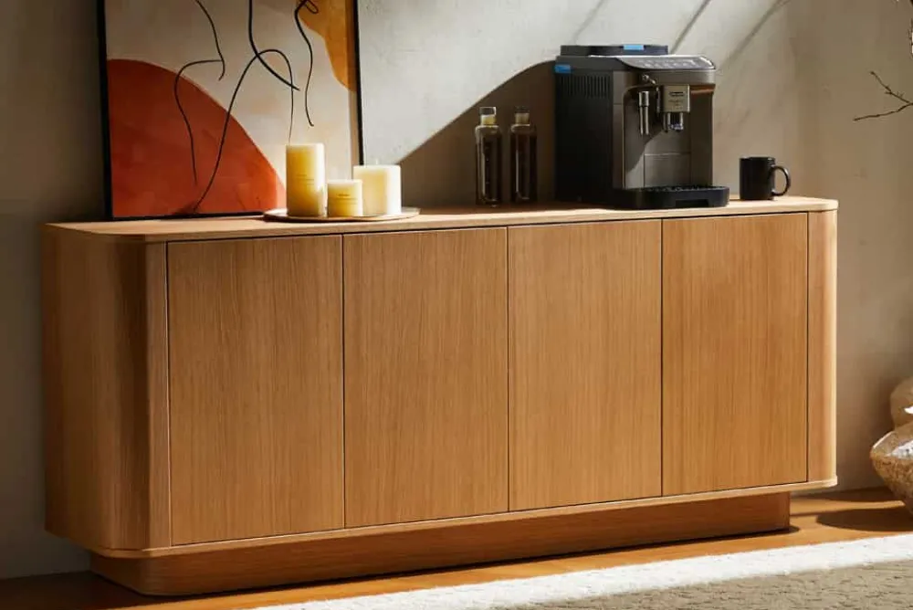 Riess-Ambiente Skandinavisch|Sideboards & Kommoden > Modernes Sideboard VALHALLA WOOD 180cm natur Eichenholz Kommode