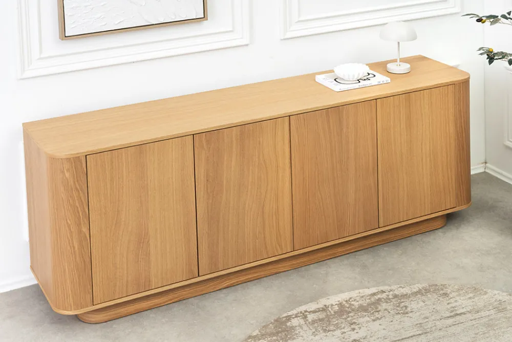 Riess-Ambiente Skandinavisch|Sideboards & Kommoden > Modernes Sideboard VALHALLA WOOD 180cm natur Eichenholz Kommode