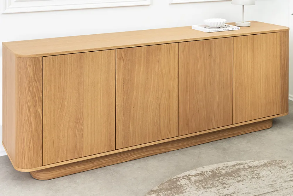 Riess-Ambiente Skandinavisch|Sideboards & Kommoden > Modernes Sideboard VALHALLA WOOD 180cm natur Eichenholz Kommode