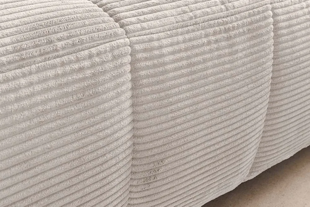 Riess-Ambiente Skandinavisch|Ecksofa > Modernes Sofa ZERO GRAVITY 240cm beige Cord 3-Sitzer Couch