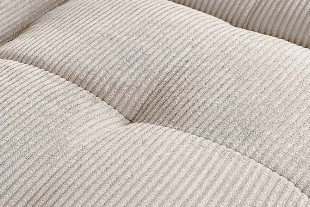 Riess-Ambiente Skandinavisch|Ecksofa > Modernes Sofa ZERO GRAVITY 240cm beige Cord 3-Sitzer Couch