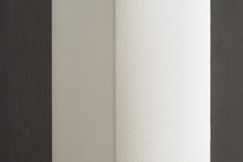 Riess-Ambiente Stehleuchten > Moderne Stehlampe AGAPUNE 120cm weiß hellbraun Bambusfuß Stoffschirm