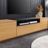 Riess-Ambiente Skandinavisch|Tv- & Lowboards > Modernes TV-Board LOFT 160cm natur schwarz drei Fächer mit Schublade