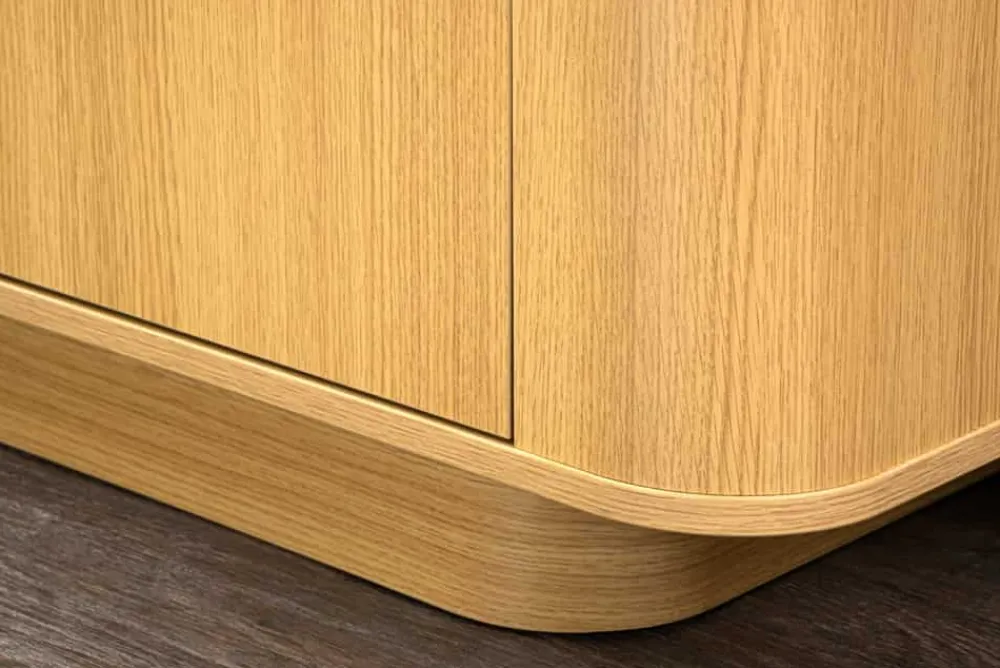 Riess-Ambiente Skandinavisch|Tv- & Lowboards > Modernes TV-Board VALHALLA WOOD 160cm natur Eichenholz Lowboard mit Stauraum