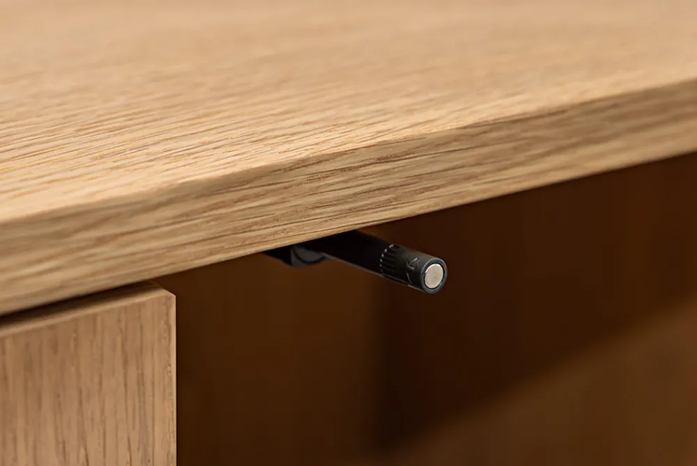 Riess-Ambiente Skandinavisch|Tv- & Lowboards > Modernes TV-Board VALHALLA WOOD 180cm natur Eichenholz Lowboard mit Stauraum