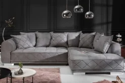 Riess-Ambiente Samt Möbel|Xxl Sofa ><noscript><img width=