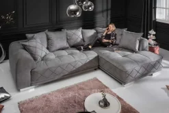 Riess-Ambiente Samt Möbel|Xxl Sofa ><noscript><img width=