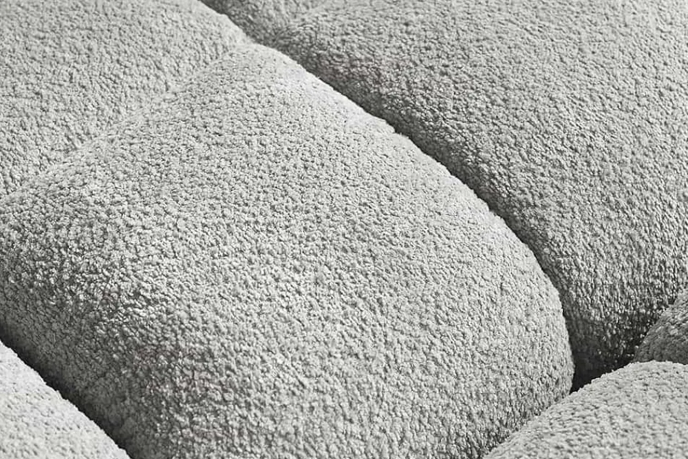 Riess-Ambiente Xxl Sofa > Modernes XXL Sofa CLOUD 260cm grau Bouclé Bigsofa Federkern inkl. Kissen
