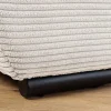 Riess-Ambiente Skandinavisch|Xxl Sofa > Modernes XXL Sofa ELEGANCIA 285cm champagner beige Cord inklusive Kissen Bigsofa