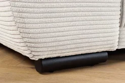 Riess-Ambiente Skandinavisch|Xxl Sofa > Modernes XXL Sofa ELEGANCIA 285cm champagner beige Cord inklusive Kissen Bigsofa