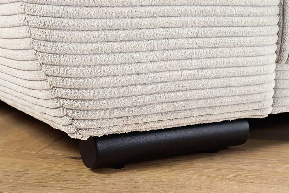 Riess-Ambiente Skandinavisch|Xxl Sofa > Modernes XXL Sofa ELEGANCIA 285cm champagner beige Cord inklusive Kissen Bigsofa