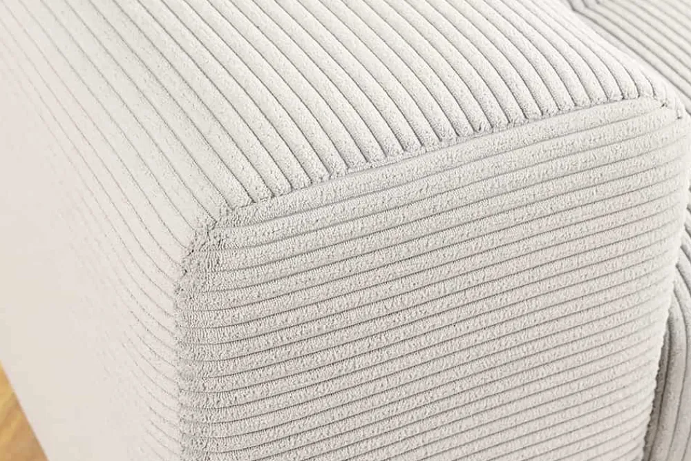 Riess-Ambiente Skandinavisch|Xxl Sofa > Modernes XXL Sofa ELEGANCIA 285cm champagner beige Cord inklusive Kissen Bigsofa