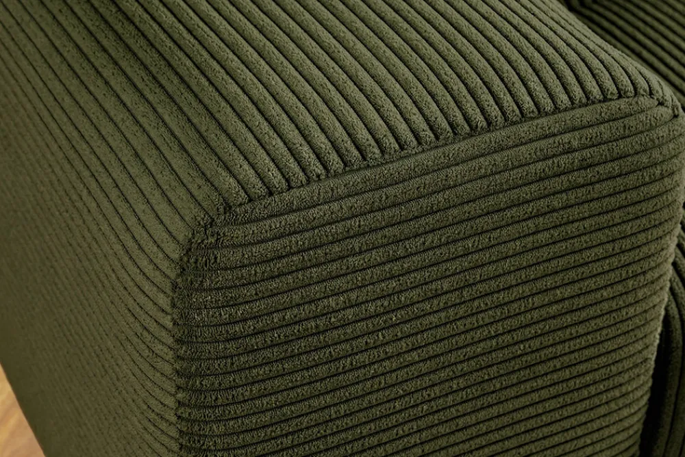 Riess-Ambiente Xxl Sofa > Modernes XXL Sofa ELEGANCIA 285cm grün Cord Federkern inklusive Kissen Bigsofa
