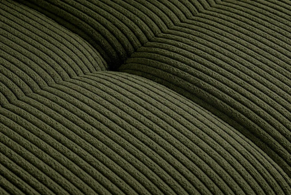 Riess-Ambiente Xxl Sofa > Modernes XXL Sofa ELEGANCIA 285cm grün Cord Federkern inklusive Kissen Bigsofa