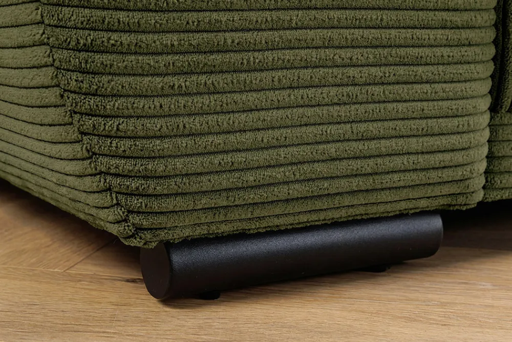 Riess-Ambiente Xxl Sofa > Modernes XXL Sofa ELEGANCIA 285cm grün Cord Federkern inklusive Kissen Bigsofa