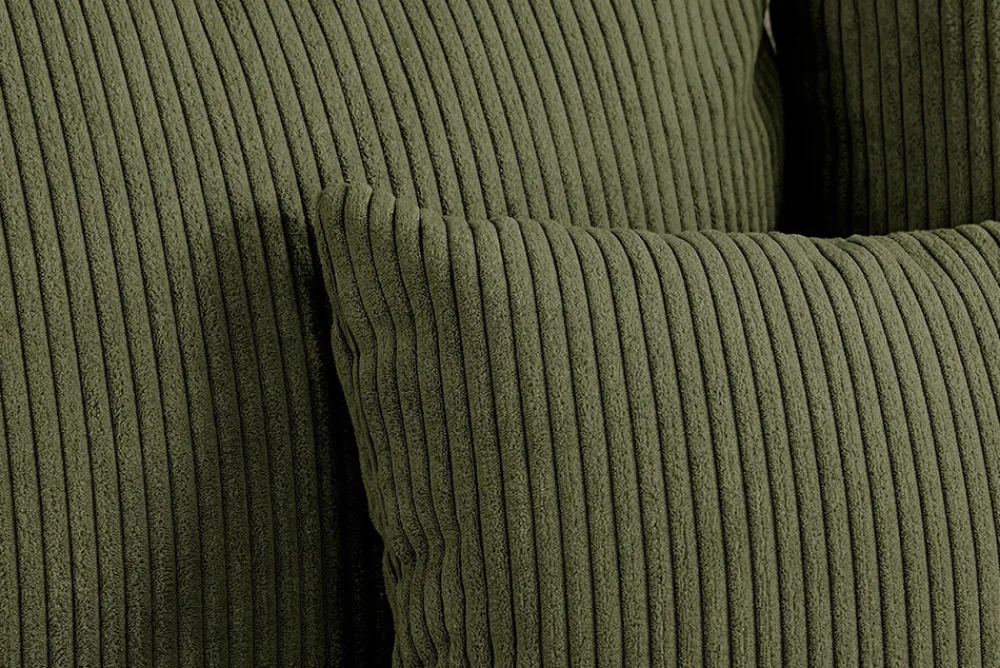 Riess-Ambiente Xxl Sofa > Modernes XXL Sofa ELEGANCIA 285cm grün Cord Federkern inklusive Kissen Bigsofa