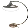 Riess-Ambiente Tischlampen > Moderne Tischlampe LUNA LOGO 45cm silber verchromt Tischleuchte