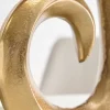 Riess-Ambiente Dekoration|Goldene Möbel > Moderne Vase WAVE 47cm gold Aluminium poliert Dekoration