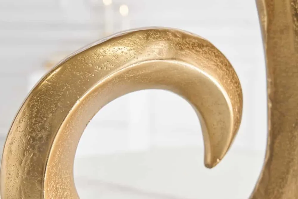 Riess-Ambiente Dekoration|Goldene Möbel > Moderne Vase WAVE 47cm gold Aluminium poliert Dekoration