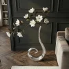 Riess-Ambiente Dekoration|Vasen > Moderne Vase WAVE XL 106cm silber Aluminium poliert Dekoration