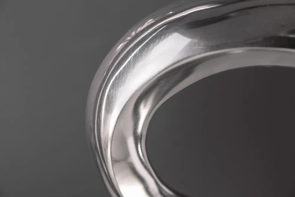 Riess-Ambiente Dekoration|Vasen > Moderne Vase WAVE XL 106cm silber Aluminium poliert Dekoration