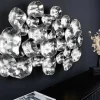 Riess-Ambiente Wanddekoration > Moderne Wanddekoration VARIATION 105cm silber Metall handmade