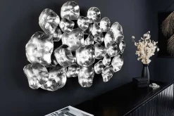 Riess-Ambiente Wanddekoration > Moderne Wanddekoration VARIATION 105cm silber Metall handmade