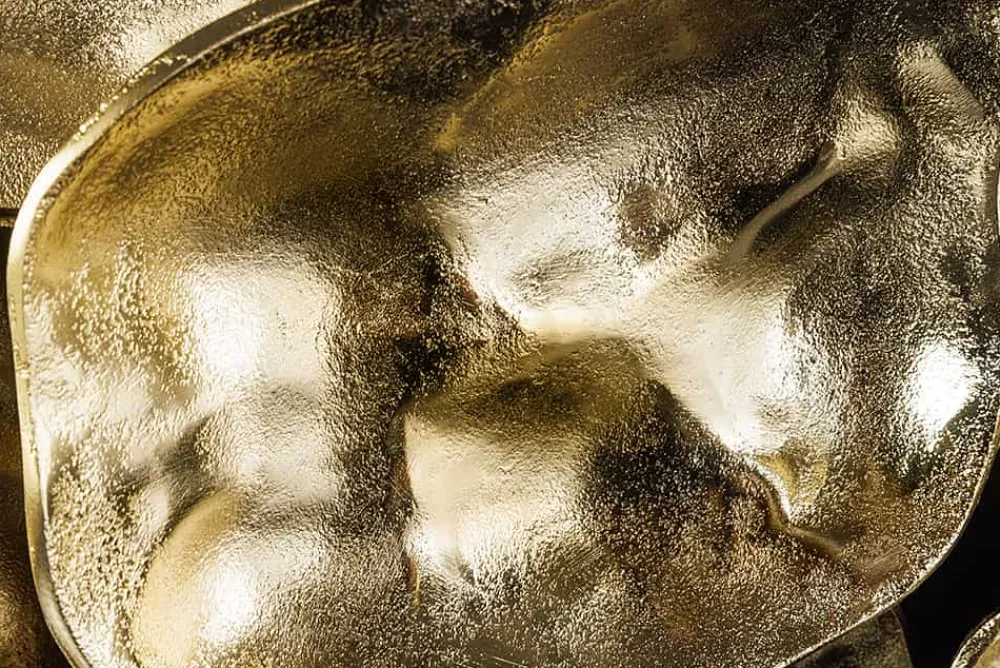 Riess-Ambiente Wanddekoration > Moderne Wanddekoration VARIATION 105cm gold Metall handmade