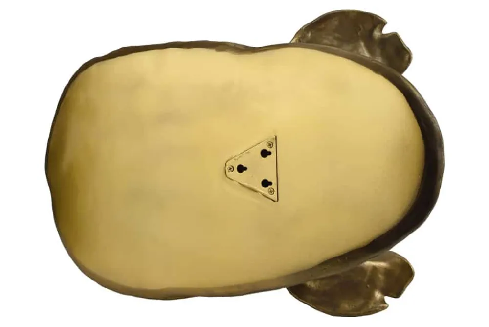 Riess-Ambiente Wandleuchten > Moderne Wandlampe RHINO 40cm gold Nashorn-Skulptur handmade