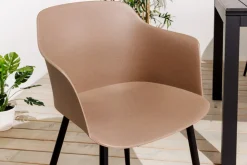 Riess-Ambiente Gartenstühle > Nachhaltiger Design Stuhl UPCYCLING ME braun 70% Kaffeefaser Indoor Outdoor