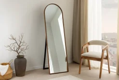 Riess-Ambiente Skandinavisch|Spiegel > Nordischer Standspiegel PORTRAIT 165cm braun in Walnussholz-Design