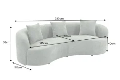 Riess-Ambiente Skandinavisch|3-Sitzer Sofa ><noscript><img width=