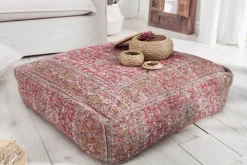 Riess-Ambiente Sitzpoufs|Heimtextilien > Orientalisches Bodenkissen XL OLD MARRAKESCH 70cm rot florales Muster Sitzpouf