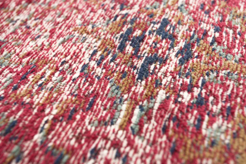 Riess-Ambiente Sitzpoufs|Heimtextilien > Orientalisches Bodenkissen XL OLD MARRAKESCH 70cm rot florales Muster Sitzpouf