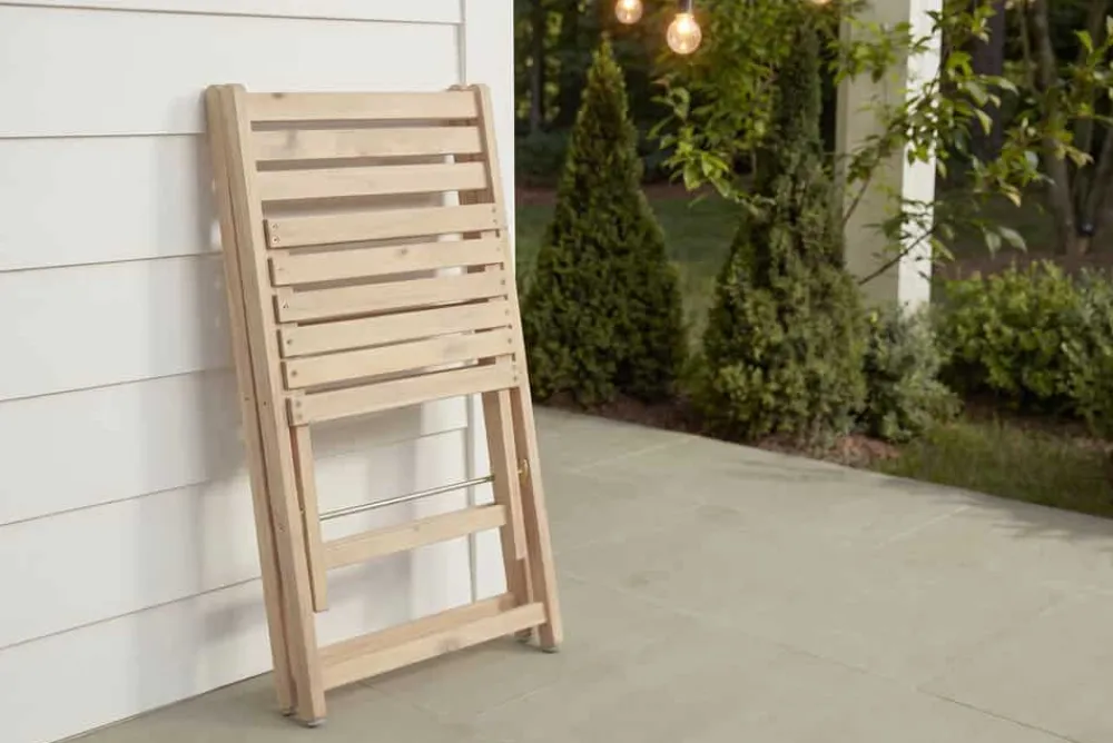 Riess-Ambiente Gartenstühle > Outdoor Balkonstuhl BALI natur hell Akazienholz klappbar wetterfest Gartenstuhl