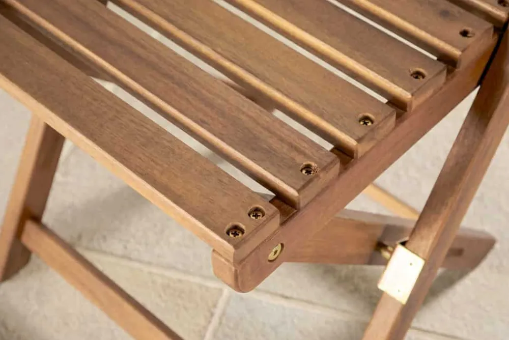 Riess-Ambiente Gartenstühle > Outdoor Balkon Stuhl BALI natur honey Akazienholz klappbar wetterfest Gartenstuhl