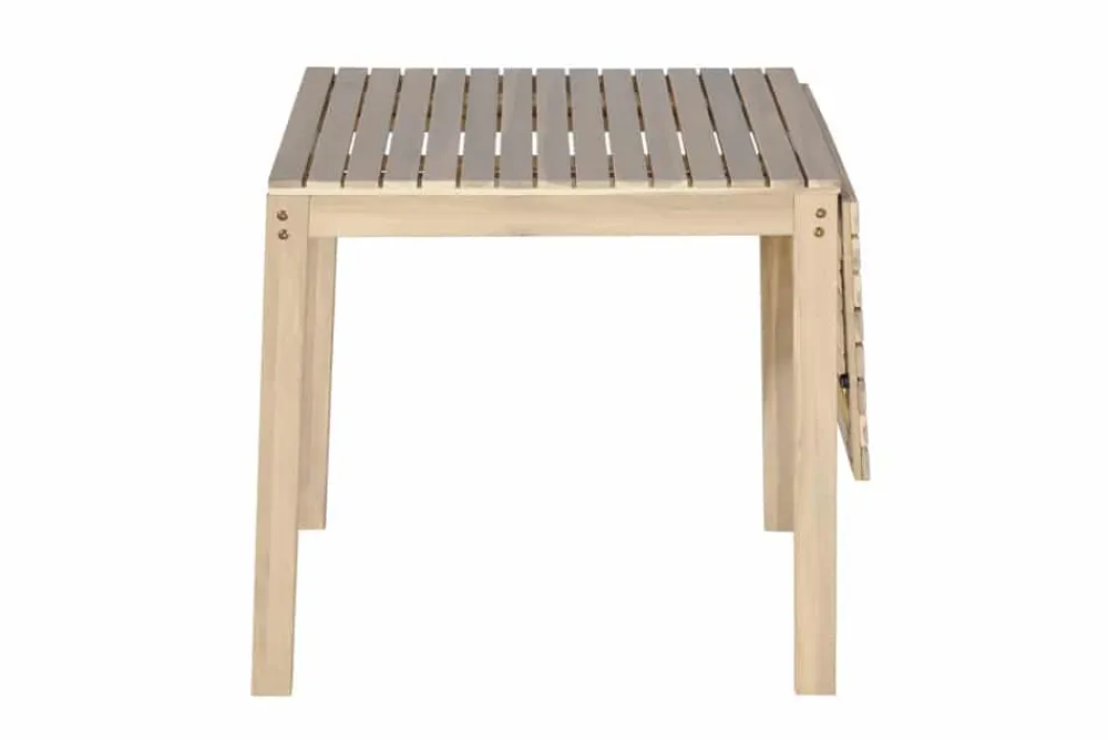 Riess-Ambiente Mehr...|Massivholztische > Outdoor Balkontisch BALI 110cm natur hell Akazienholz ausklappbar wetterfest