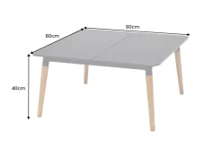 Riess-Ambiente Mehr...|Skandinavisch > Outdoor Beistelltisch IPANEMA 80cm anthrazit Aluminium Teakholz wetterfest Gartentisch