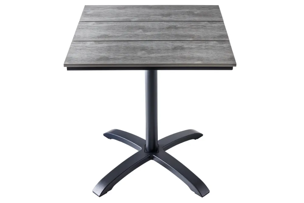 Riess-Ambiente Beistelltische|Skandinavisch > Outdoor Bistrotisch DESIGNO 70cm schwarz grau Aluminium wetterfest Gartentisch