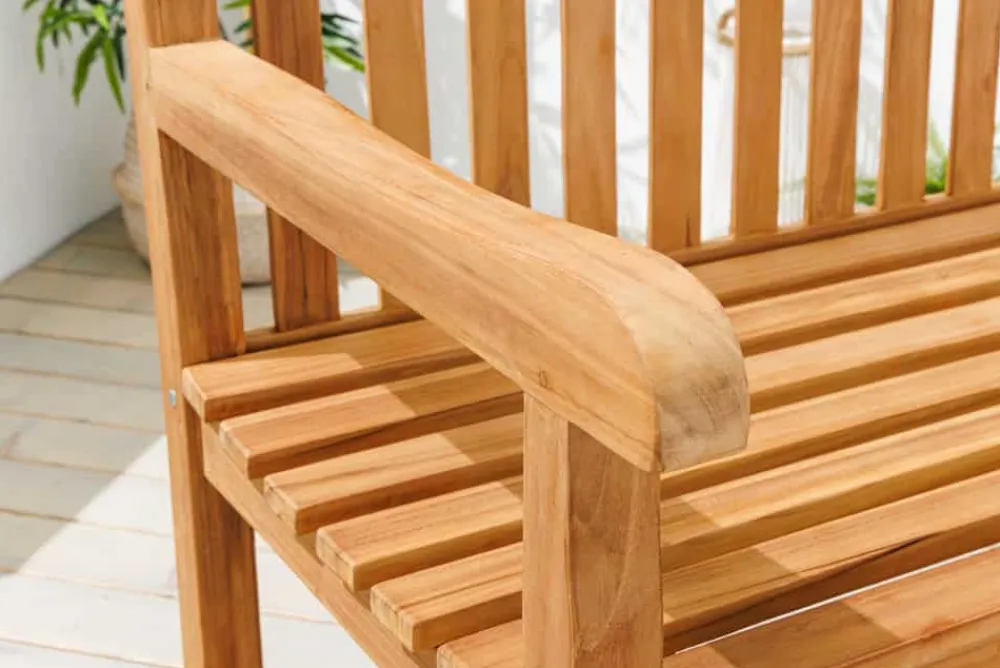 Riess-Ambiente Mehr...|Massivholz Gartenmöbel > Outdoor Gartenbank EMPIRE TEAK 120cm natur Massivholz