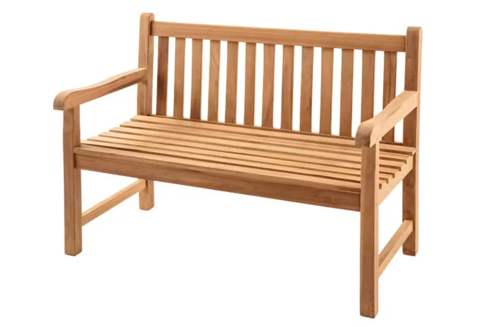 Riess-Ambiente Mehr...|Massivholz Gartenmöbel > Outdoor Gartenbank EMPIRE TEAK 120cm natur Massivholz