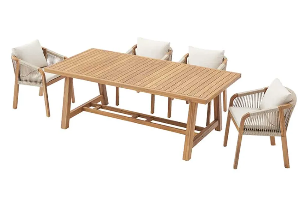 Riess-Ambiente Mehr...|Massivholz Gartenmöbel > Outdoor Garten-Esstisch BALI 210cm natur Akazienholz wetterfest