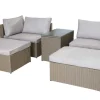 Riess-Ambiente Sitzgruppen > Outdoor Gartenlounge Set XXL MODULAR natur Polyrattan Sitzgruppe wetterfest inkl. Kissen