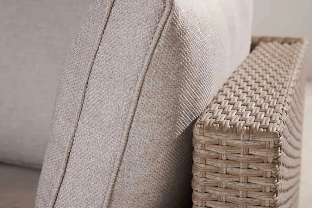 Riess-Ambiente Sitzgruppen > Outdoor Gartenlounge Set XXL MODULAR natur Polyrattan Sitzgruppe wetterfest inkl. Kissen