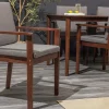 Riess-Ambiente Mehr...|Massivholz Gartenmöbel > Outdoor Gartenstuhl KOPENHAGEN anthrazit braun Akazie honey finish inkl. Kissen stapelbar