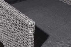 Riess-Ambiente Gartenstühle > Outdoor Gartenstuhl SYLT grau Polyrattan Hochlehner mit Armlehne verstellbar wetterfest